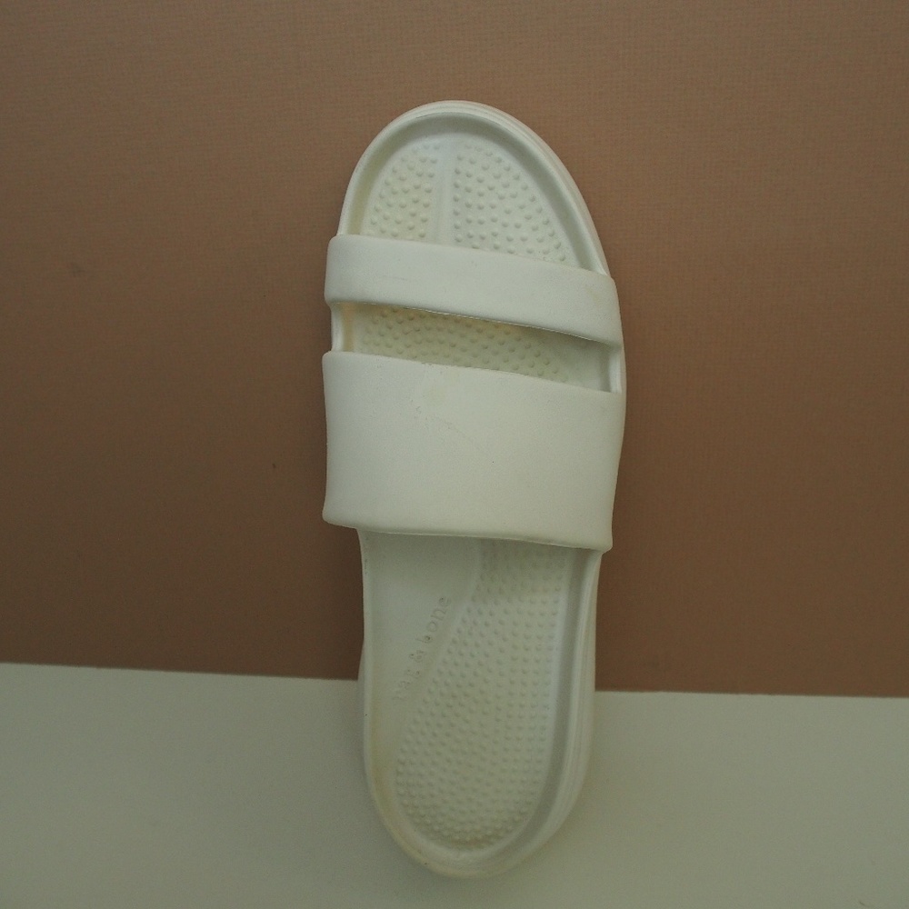 Rag & Bone Brixley Platform Slides Size 38 White - image 4